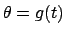 $\theta=g(t)$