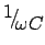 $\displaystyle {\raise0.7ex\hbox{$1$} \!\mathord{\left/
{\vphantom {1 {\omega C}}}\right.\kern-\nulldelimiterspace}
\!\lower0.7ex\hbox{${\omega C}$}}$