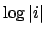 $\displaystyle \log \left\vert i \right\vert$